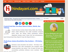 Tablet Screenshot of hindayani.com
